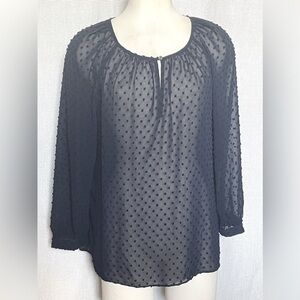 J Crew Swiss dot blouse